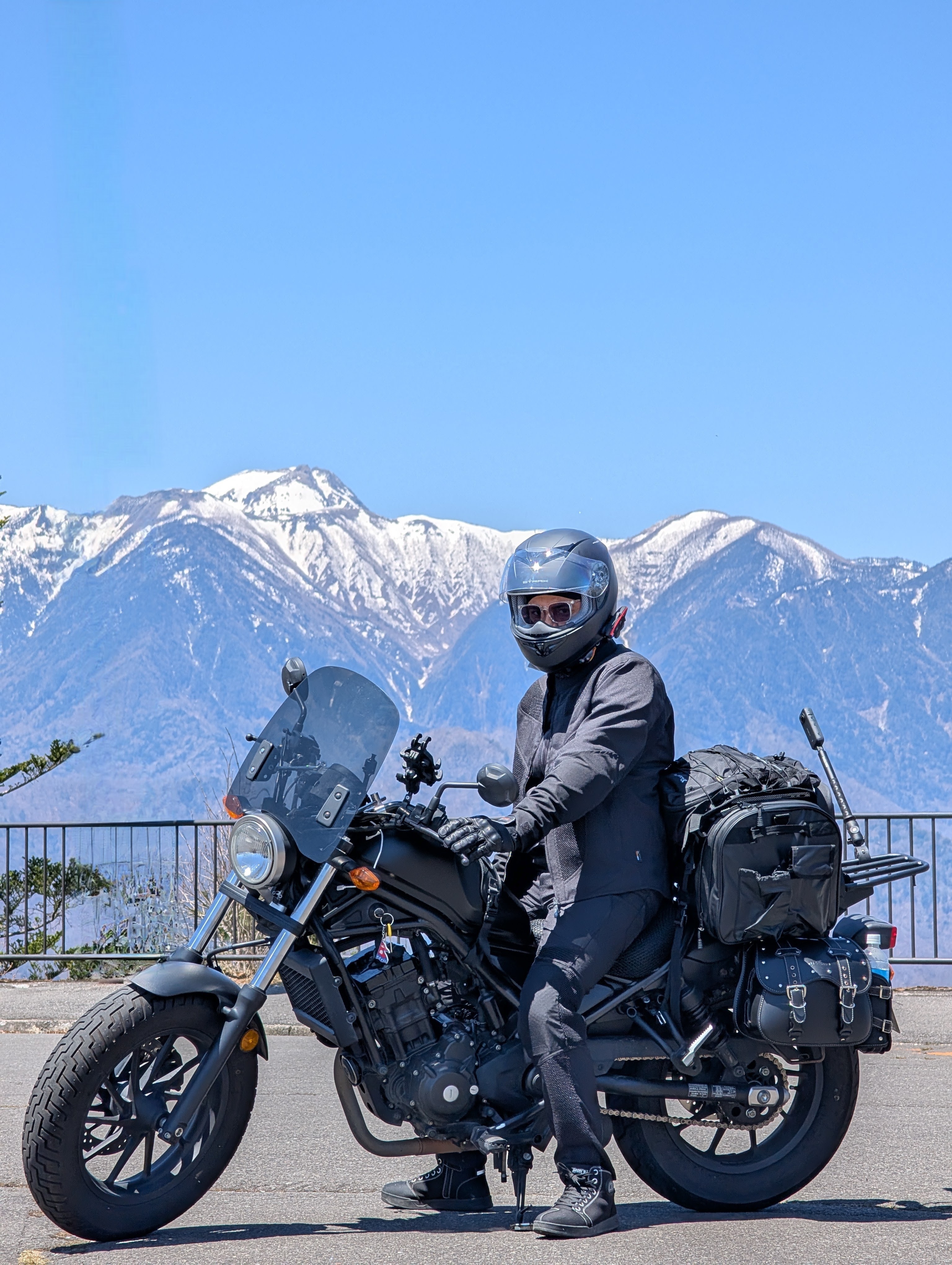 Bipul riding Honda Rebel 250